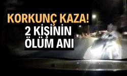 İki kişinin ölüm anı kamerada