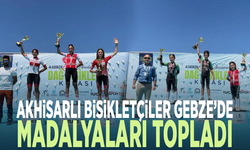 Akhisarlı bisikletçiler Gebze’de madalyaları topladı