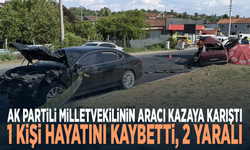 AK Partili Milletvekilinin aracı kazaya karıştı: 1 kişi hayatını kaybetti, 2 yaralı