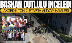 Başkan Dutlulu İnceledi: Akgedik TOKİ 2. Etap’ta Altyapı Hamlesi