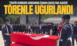 Trafik kurbanı jandarma İzman Çavuş Pak Askeri törenle uğurlandı