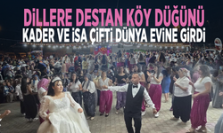 Dillere destan köy düğünü: Kader ve İsa çifti dünya evine girdi