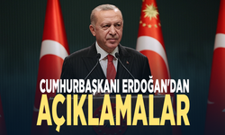 Cumhurbaşkanı Erdoğan'dan açıklamalar