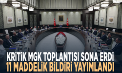 Kritik MGK toplantısı sona erdi...  11 maddelik bildiri yayımlandı
