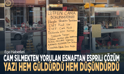 Cam silmekten yorulan esnaftan esprili çözüm....  Yazı hem güldürdü hem düşündürdü