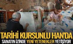 Tarihi Kurşunlu Han’da sanatın izinde yeni yetenekler yetişiyor