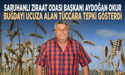 Saruhanlı Ziraat Odası Başkanı Aydoğan Okur buğdayı ucuza alan tüccara tepki gösterdi