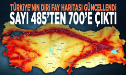 Türkiye’nin diri fay haritası güncellendi: Sayı 485’ten 700’e çıktı