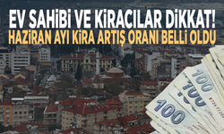 Ev sahibi ve kiracılar dikkat! Haziran ayı kira artış oranı belli oldu