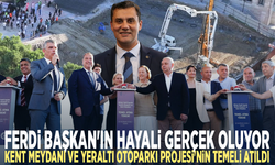 Ferdi Başkan'ın hayali gerçek oluyor.. Kent Meydanı ve Yeraltı Otoparkı Projesi'nin temeli atıldı