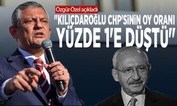 Özgür Özel açıkladı: "Kılıçdaroğlu CHP'sinin oy oranı yüzde 1'e düştü"