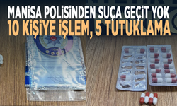 Manisa polisinden suça geçit yok... 10 kişiye işlem, 5 tutuklama