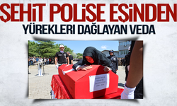 Şehit polise eşinden yürekleri dağlayan veda