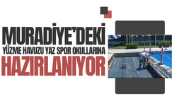 Muradiye Yüzme Havuzu yaz spor okullarına hazırlanıyor