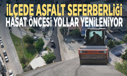 İlçede asfalt seferberliği... Hasat öncesi yollar yenileniyor