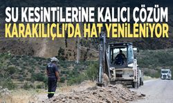 Su kesintilerine kalıcı çözüm... Karakılıçlı'da hat yenileniyor