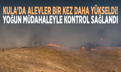 Kula'da alevler bir kez daha yükseldi! Yoğun müdahaleyle kontrol sağlandı