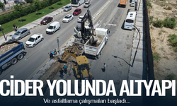 Cider Yolu'nda altyapı ve asfalt çalışmaları başladı