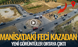 Manisa'daki kazadan şoke eden görüntüler