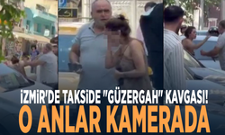 İzmir'de takside "güzergah" kavgası! O anlar kamerada
