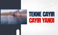 Göcek’te tekne yangını