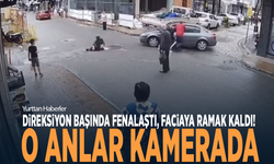 Direksiyon başında fenalaştı, faciaya ramak kaldı! O anlar kamerada