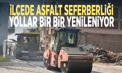 İlçede asfalt seferberliği... Yollar bir bir yenileniyor
