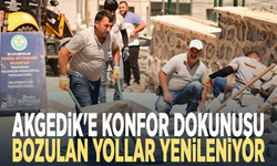 Akgedik'e konfor dokunuşu... Bozulan yollar yenileniyor