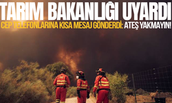 Tarım ve Orman Bakanlığı'ndan vatandaşlara yangın uyarısı