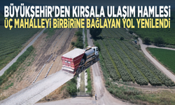 Büyükşehir'den kırsala ulaşım hamlesi.... Üç mahalleyi birbirine bağlayan yol yenilendi