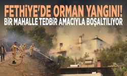 Fethiye'de orman yangını! Bir mahalle tedbir amacıyla boşaltılıyor