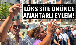 Kentsel dönüşüm mağdurlarından 'anahtarlı' eylem