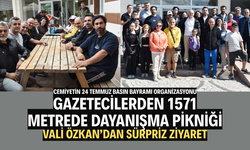 Gazetecilerden 1571 Metrede Dayanışma Pikniği