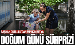 Minik Mina'nın en büyük hayalini doğum gününde Başkan Dutlulu, gerçekleştirdi