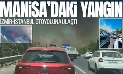 Manisa'da orman yangınında alevler İzmir-İstanbul Otoyolu'na ulaştı