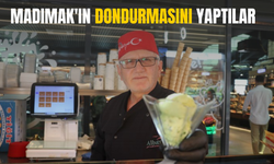 Türkülere konu olan madımakın dondurmasını yaptılar