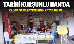 Tarihi Kurşunlu Han'da kaligrafi sanatı yeniden hayat buldu