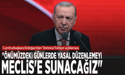 Cumhurbaşkanı Erdoğan'dan 'Terörsüz Türkiye' açıklaması:  "Önümüzdeki günlerde yasal düzenlemeyi Meclis'e sunacağız"