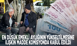 En düşük emekli aylığının yükseltilmesine ilişkin madde komisyonda kabul edildi