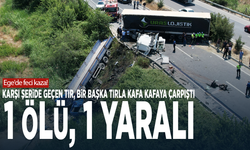 Ege'de feci kaza! Karşı şeride geçen tır, bir başka tırla kafa kafaya çarpıştı: 1 ölü, 1 yaralı