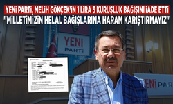 YENİ Parti, Melih Gökçek'in 1 lira 3 kuruşluk bağışını iade etti: "Milletimizin helal bağışlarına haram karıştırmayız"