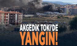 Akgedik TOKİ'de yangın!