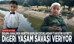 İzmir'de acı olay! Sulama kanalında akıntıya kapılan çocuklardan 1’i hayatını kaybetti, diğeri yaşam savaşı veriyor