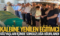 Manisa'da kalbine yenilen eğitimci son yolculuğuna uğurlandı