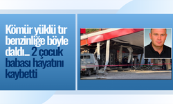 Markette alışveriş yapan 2 çocuk babası benzinliğe dalan tırın kurbanı oldu