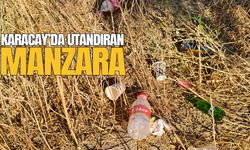 Karaçay'da utandıran manzara