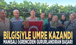 Bilgisiyle umre kazandı... Manisalı öğrenciden gururlandıran başarı