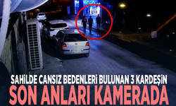 Sahilde cansız bedenleri bulunan 3 kardeşin son anları kamerada