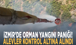 İzmir’de orman yangını paniği! Alevler kontrol altına alındı