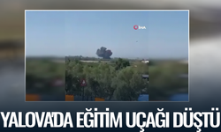 Yalova'da F-16 eğitim uçağı düştü! Pilot kurtuldu